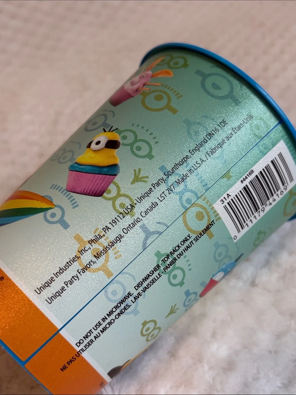 Minion-Themed Plastic Party Cup 16 Oz